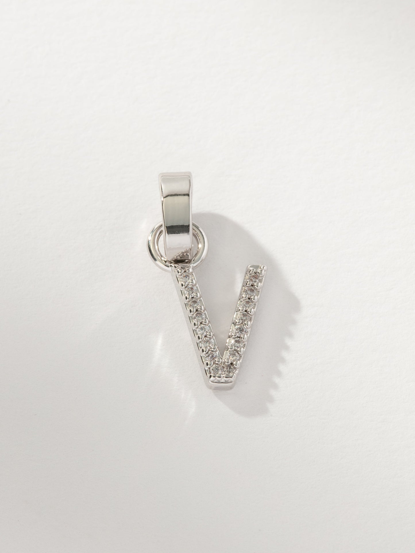 Pavé Letter Charm