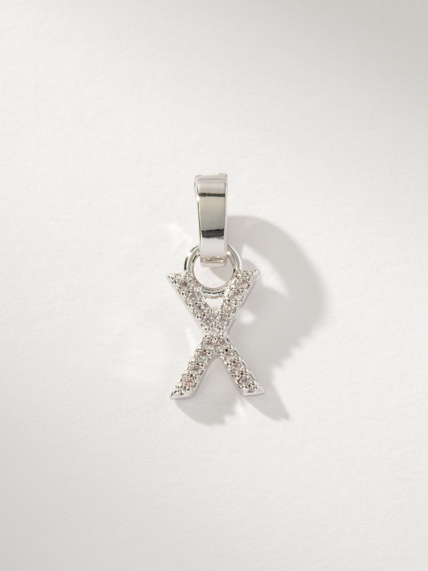 Pavé Letter Charm