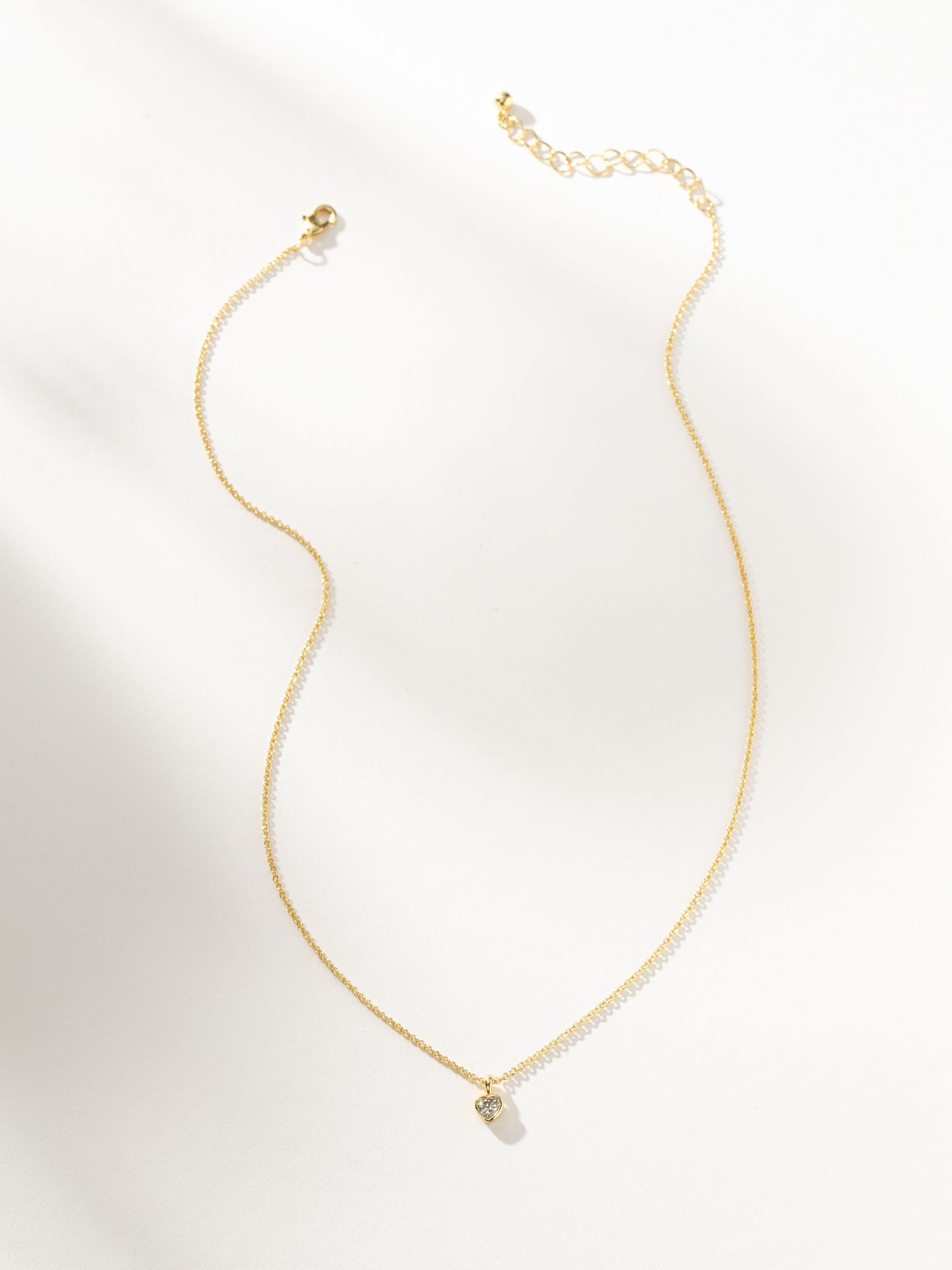 Collar de corazón de diamantes