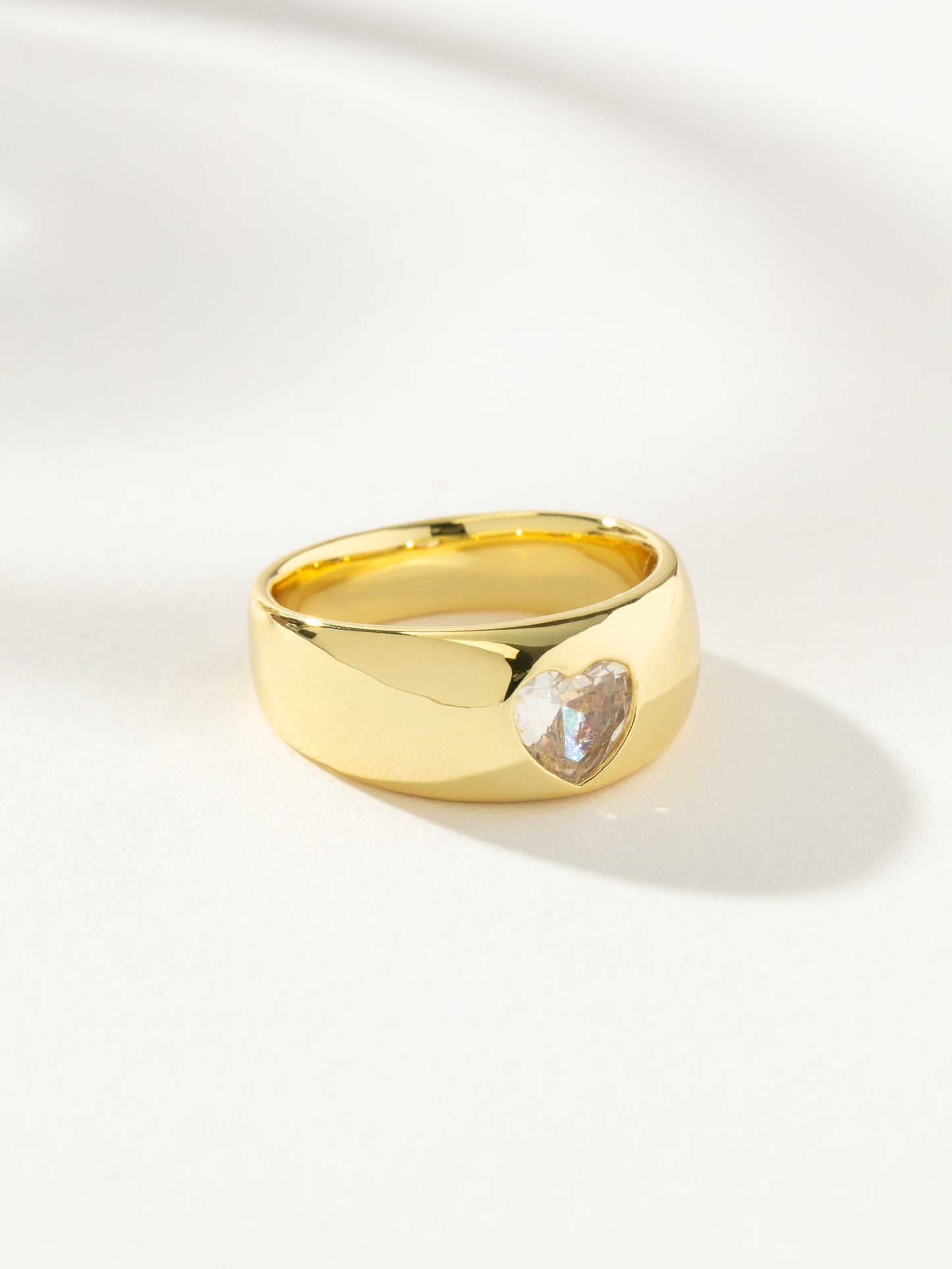 Diamant-Herz-Kuppelring
