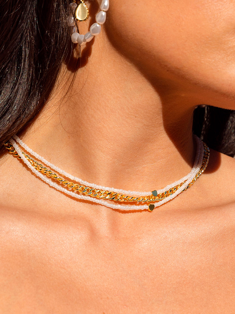 Collar de cuentas con amor