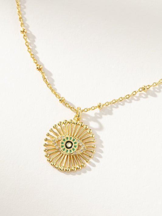 Collar con colgante de mal de ojo