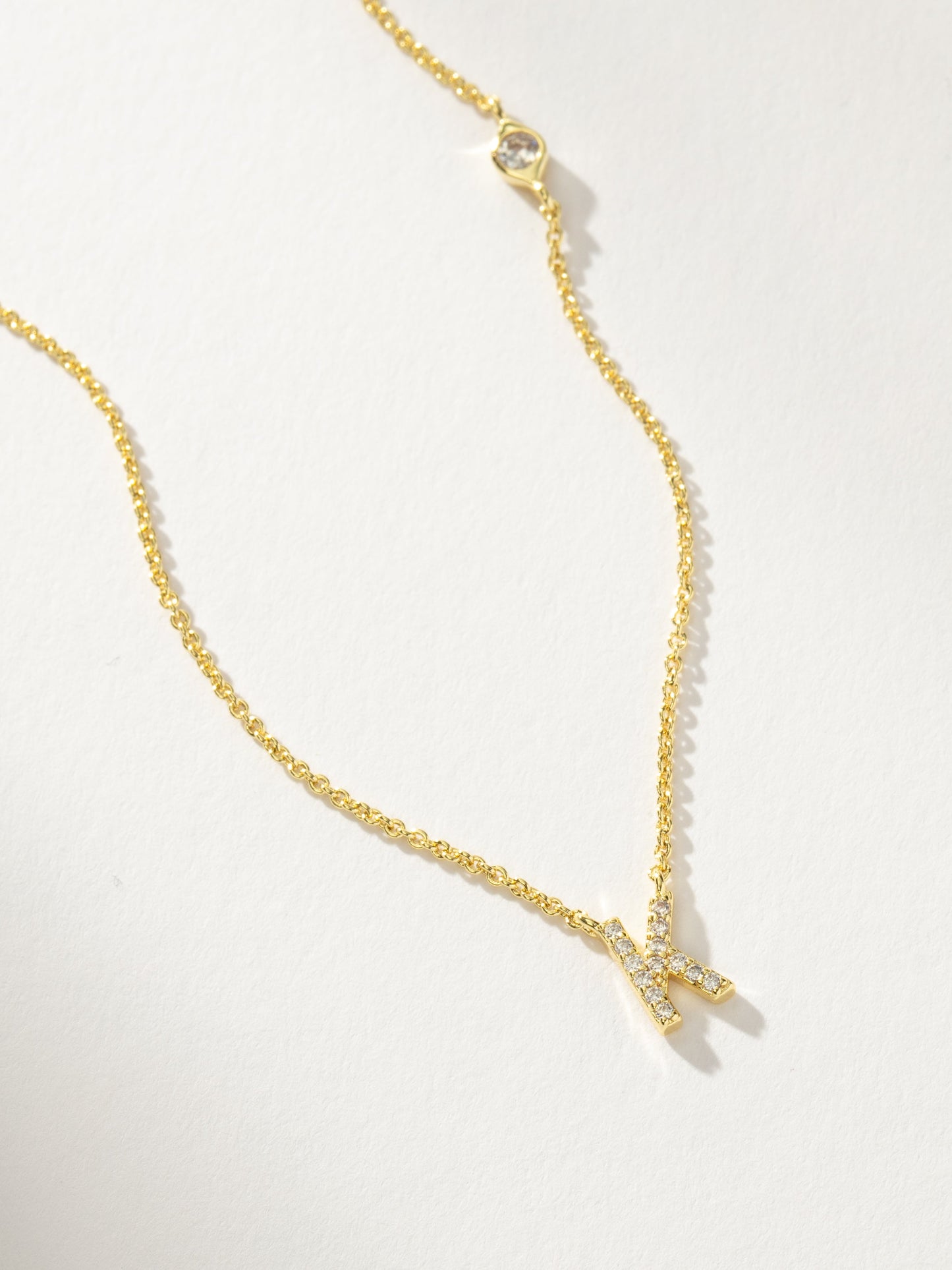 Pavé Initial Necklace