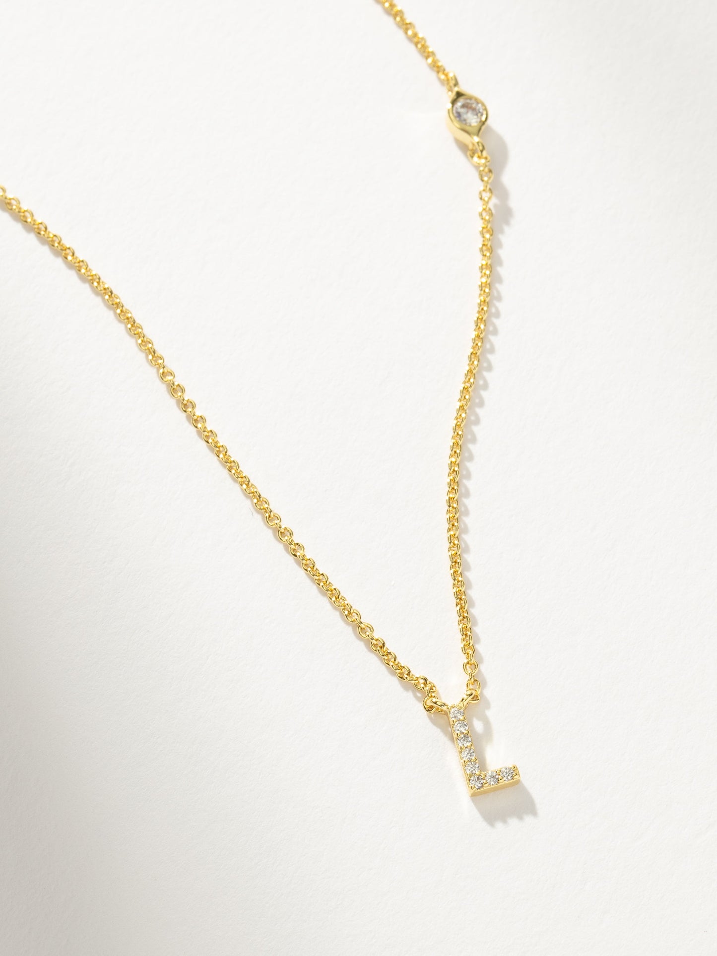 Pavé Initial Necklace