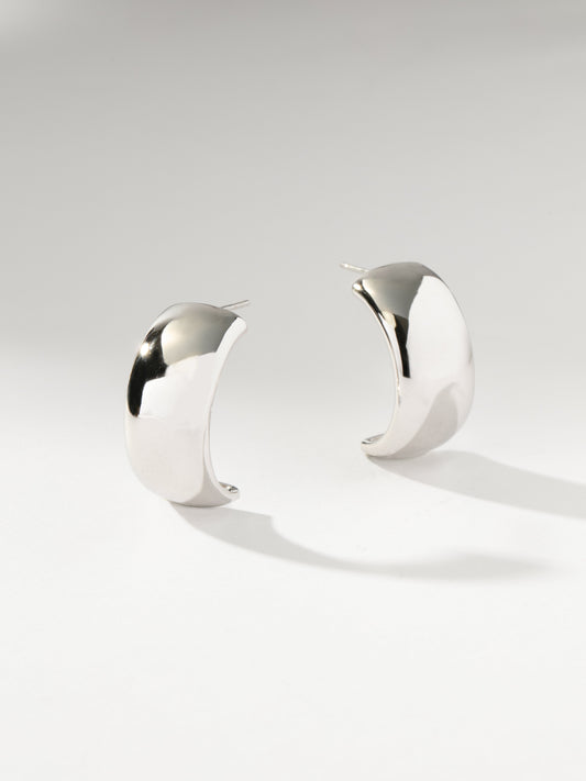 Pendientes de aro con mensaje reflexivo