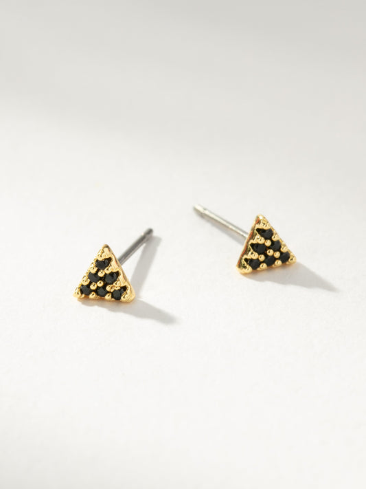 Pendientes triangulares Black Beauty