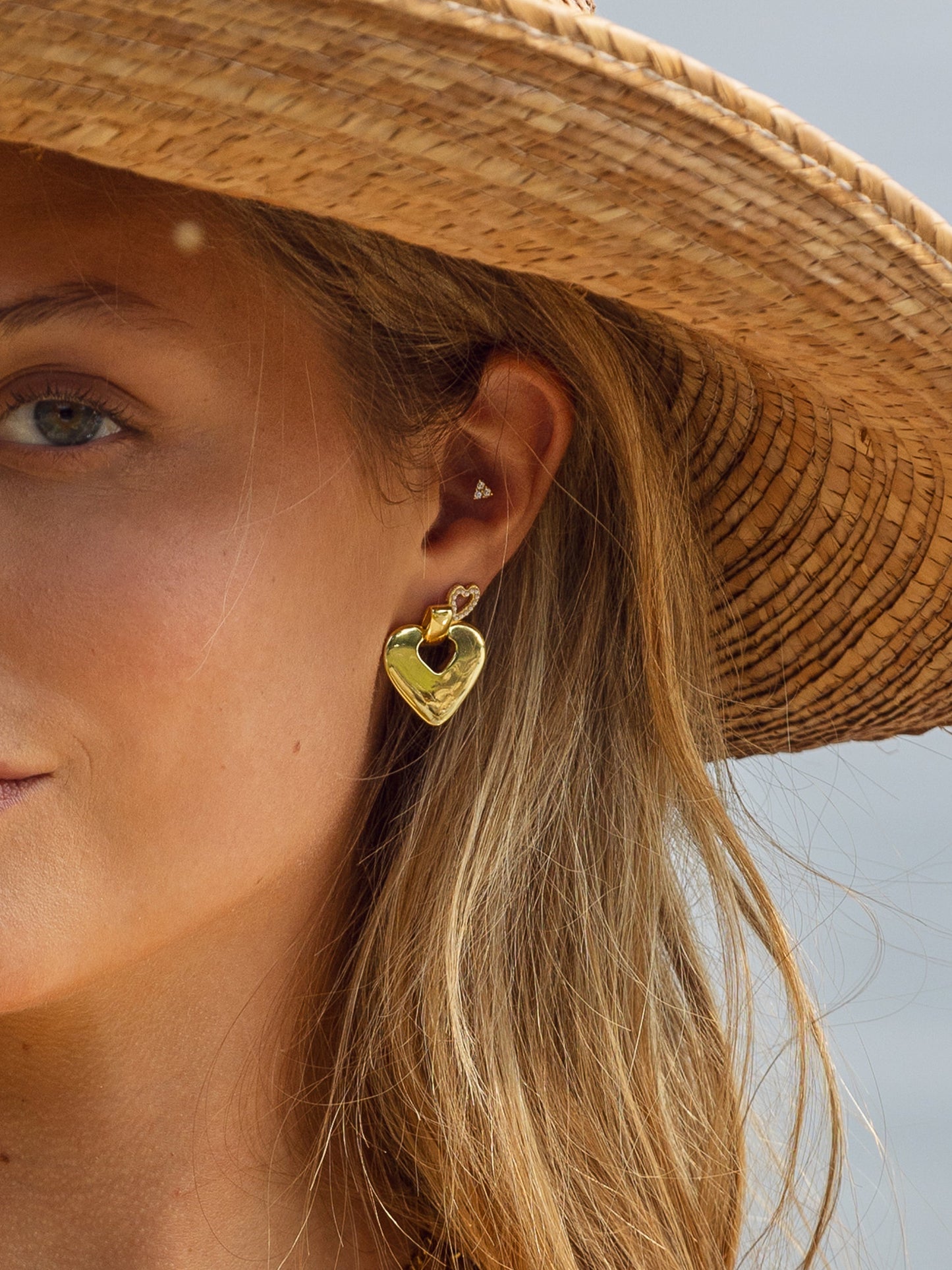 Pendientes de corazón Declaración de amor