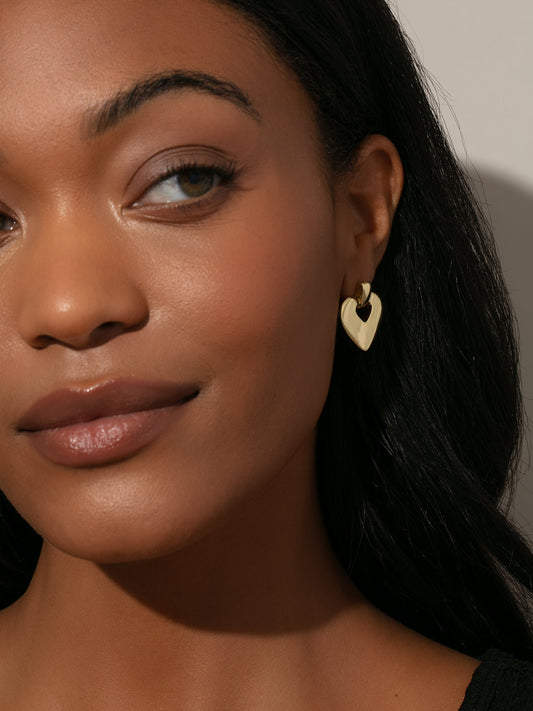 Pendientes de corazón Declaración de amor