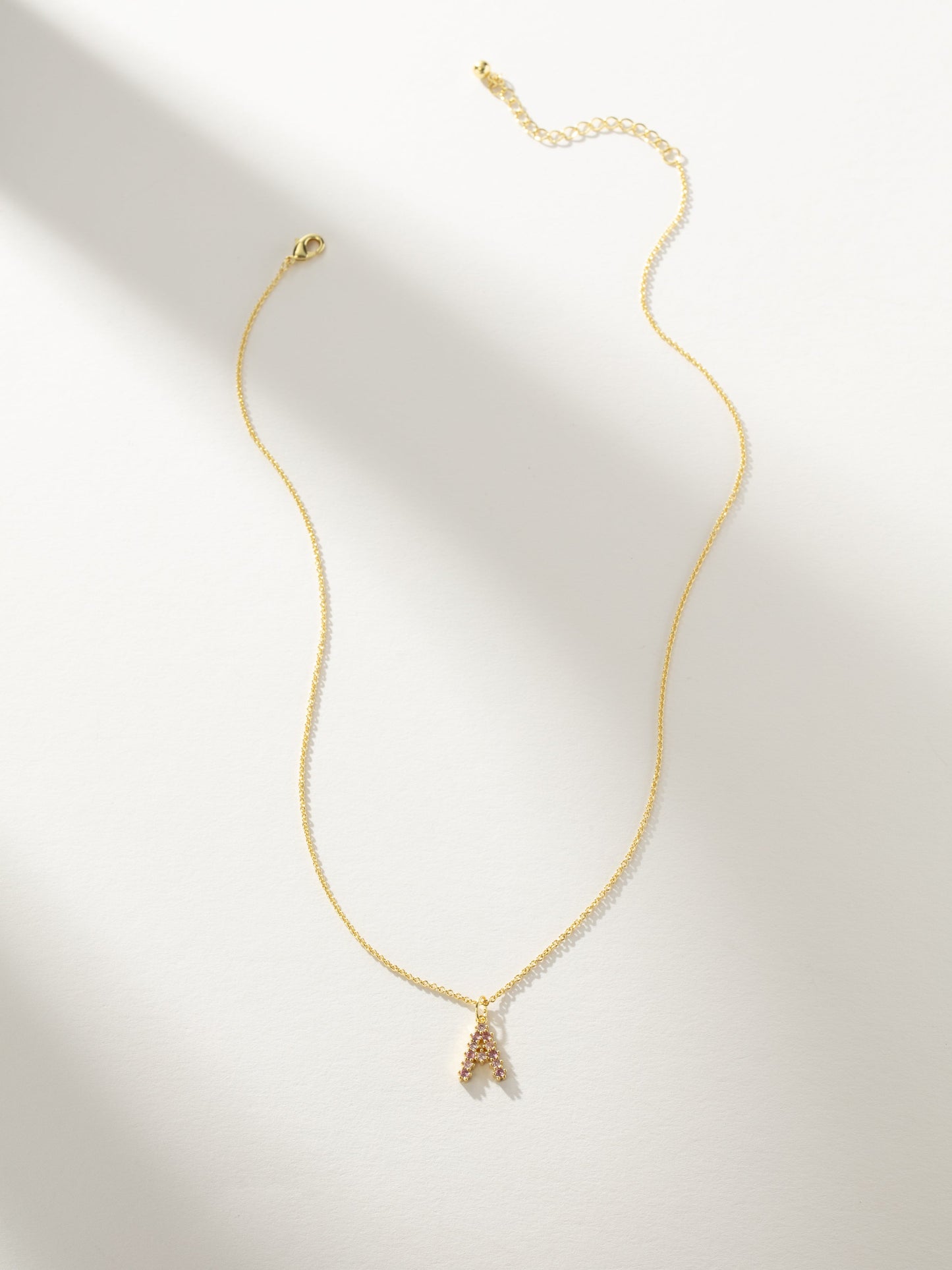 Pretty In Pink Initial Necklace