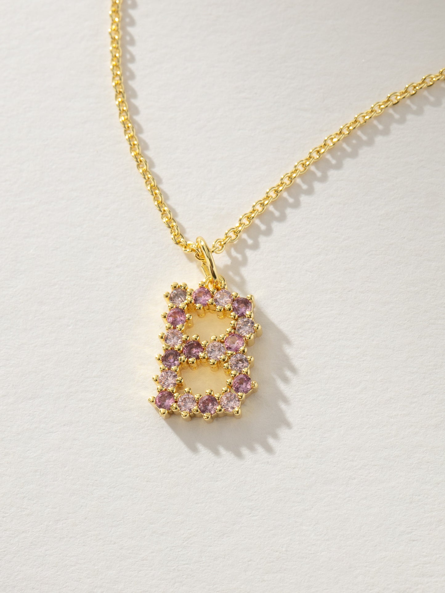 Pretty In Pink Initial Necklace