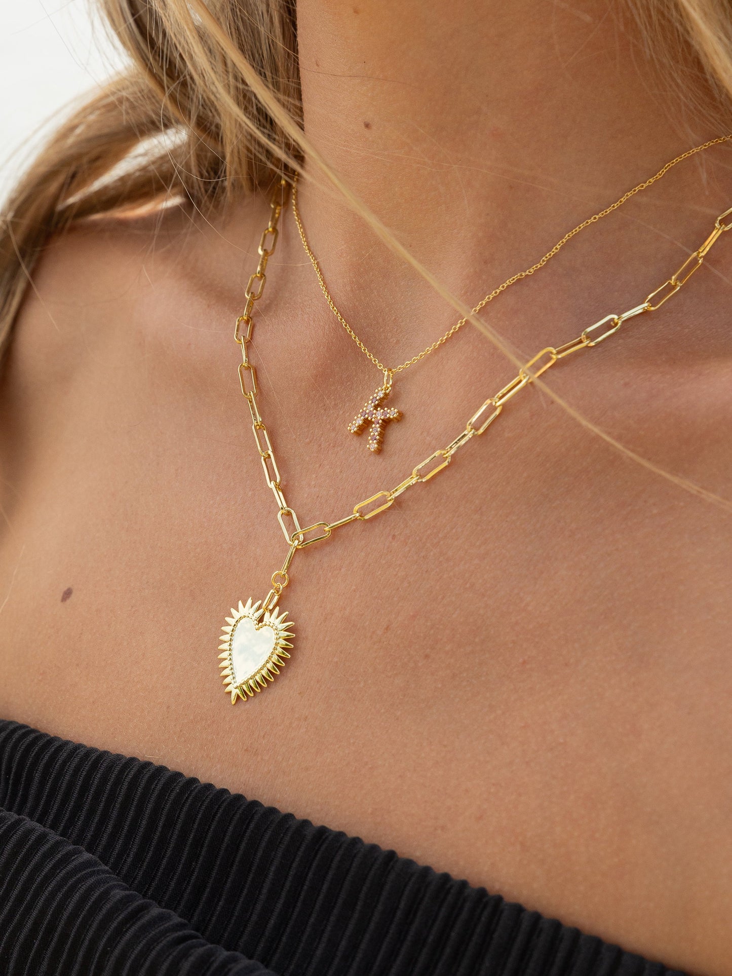 Pretty In Pink Initial Necklace