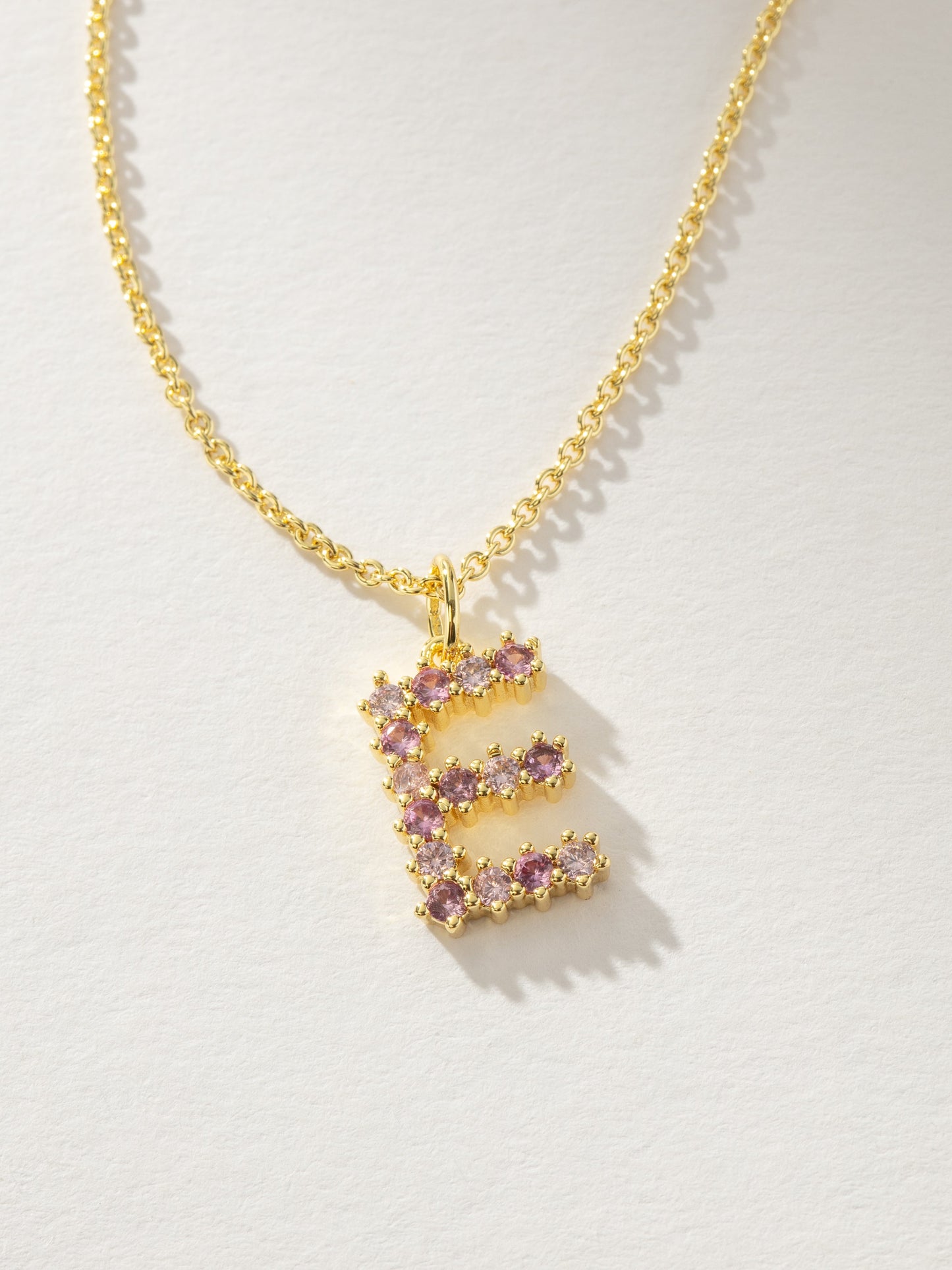 Pretty In Pink Initial Necklace