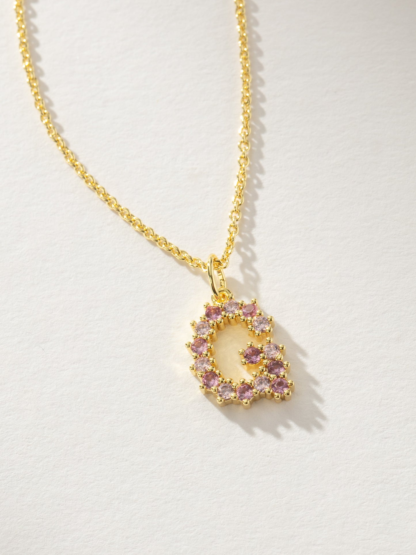 Pretty In Pink Initial Necklace