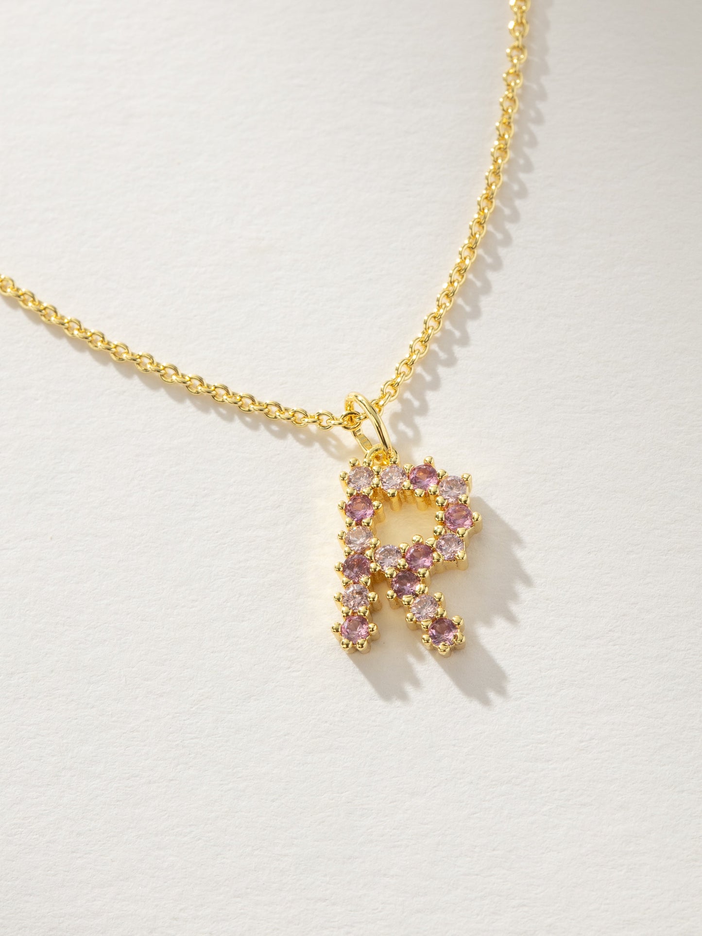 Pretty In Pink Initial Necklace