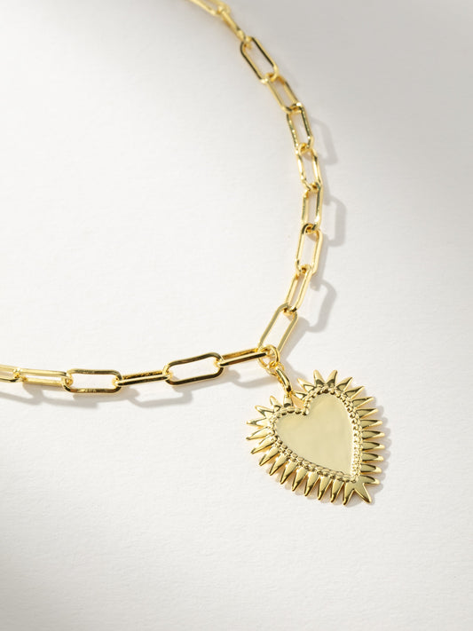 Collar de corazón romántico sin esperanza