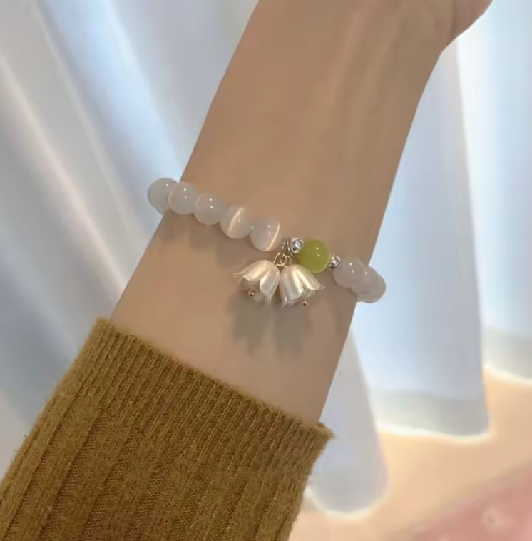 Graceful Lily Flower Charm of Purity