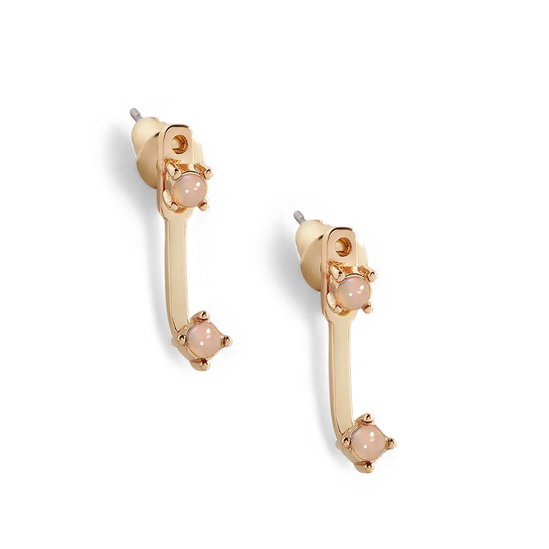 Birthstone Drop Ear Jacket Earrings