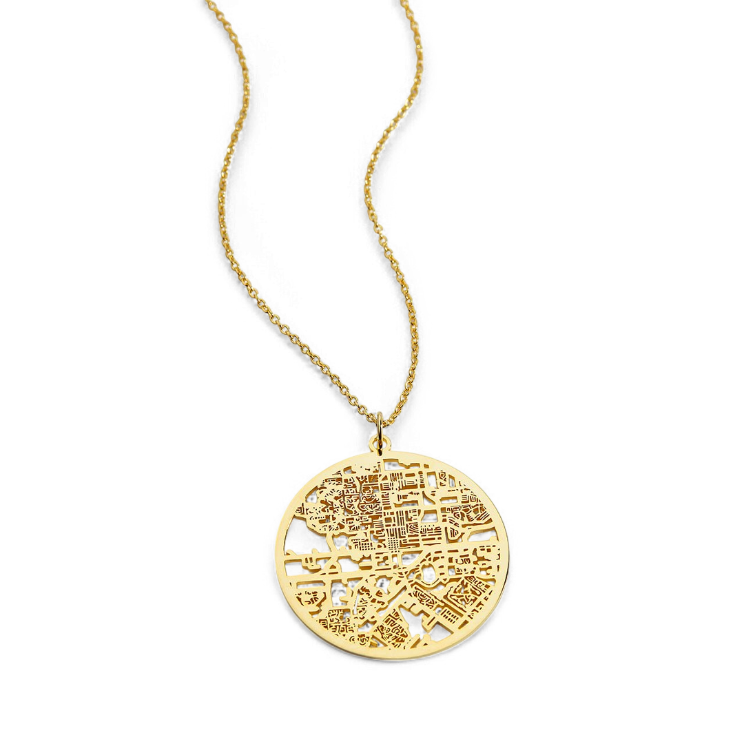 Custom Map Necklace