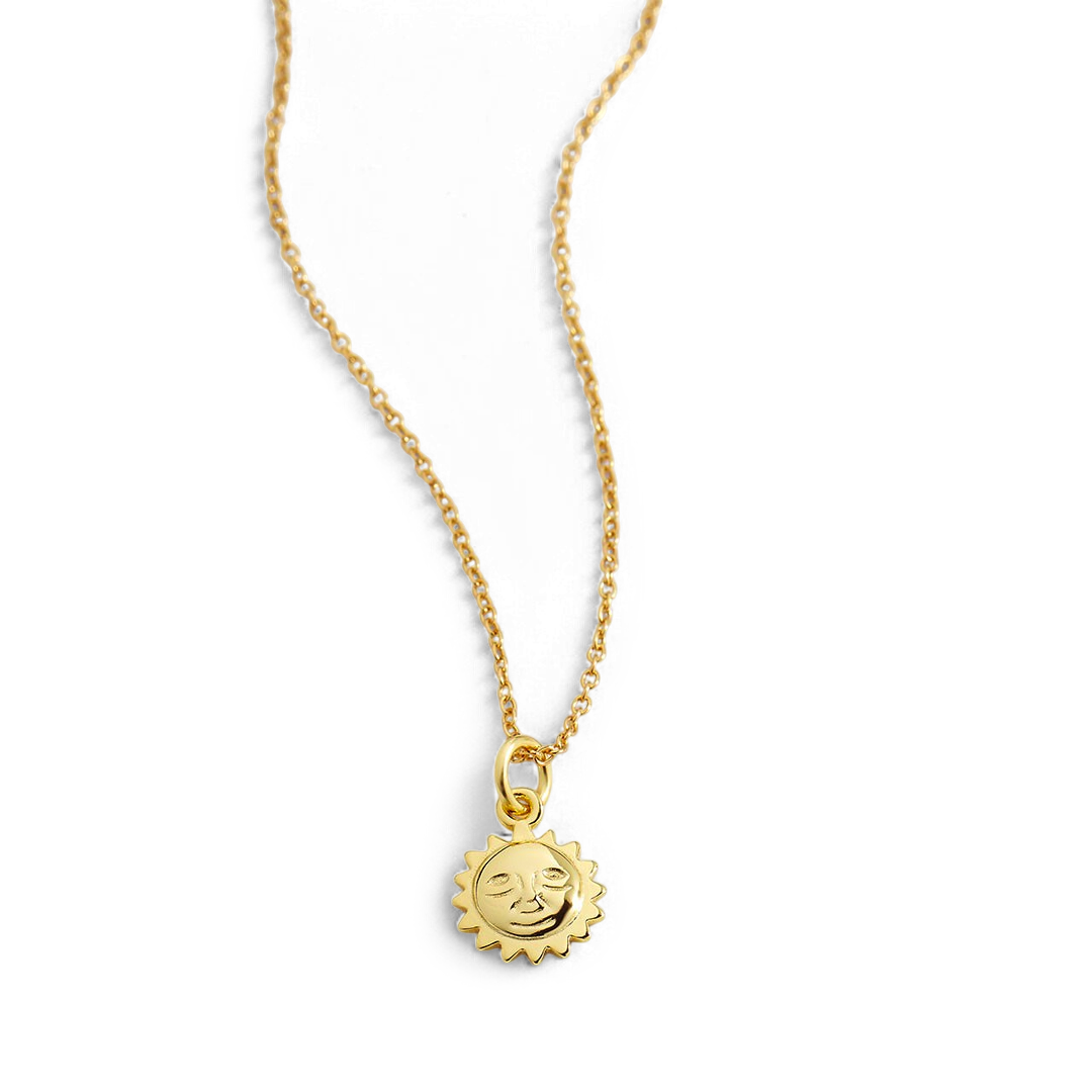 Sun Charm Pendant Necklace