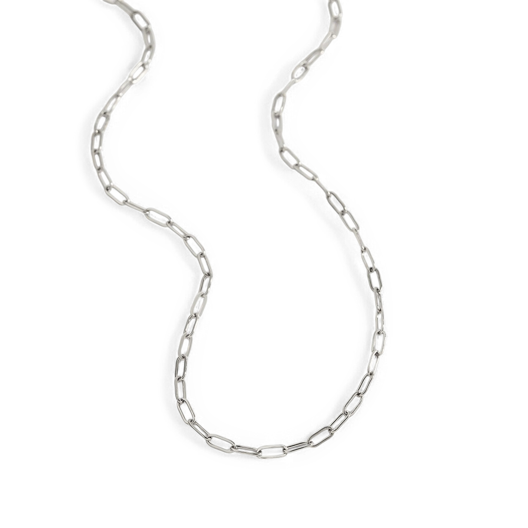 Thin Paperclip Necklace