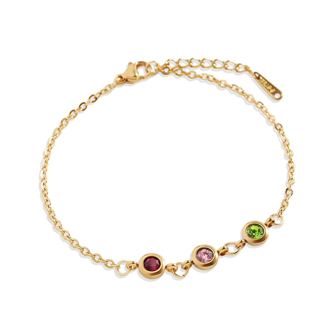 Personalized Birth Stone Bracelet