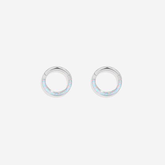Magical Iridescent Clicker Hoops | 18g - Touch Bling