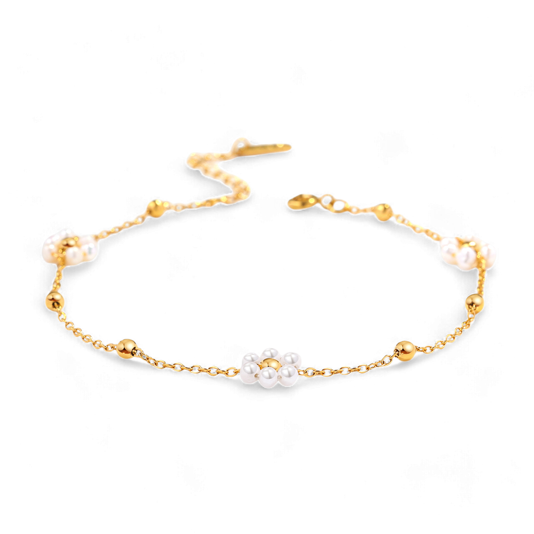 Marguerite Pearl Anklet