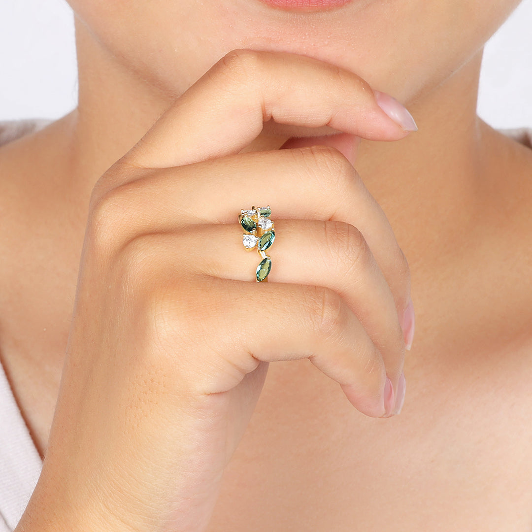 Marquis New Leaf Ring