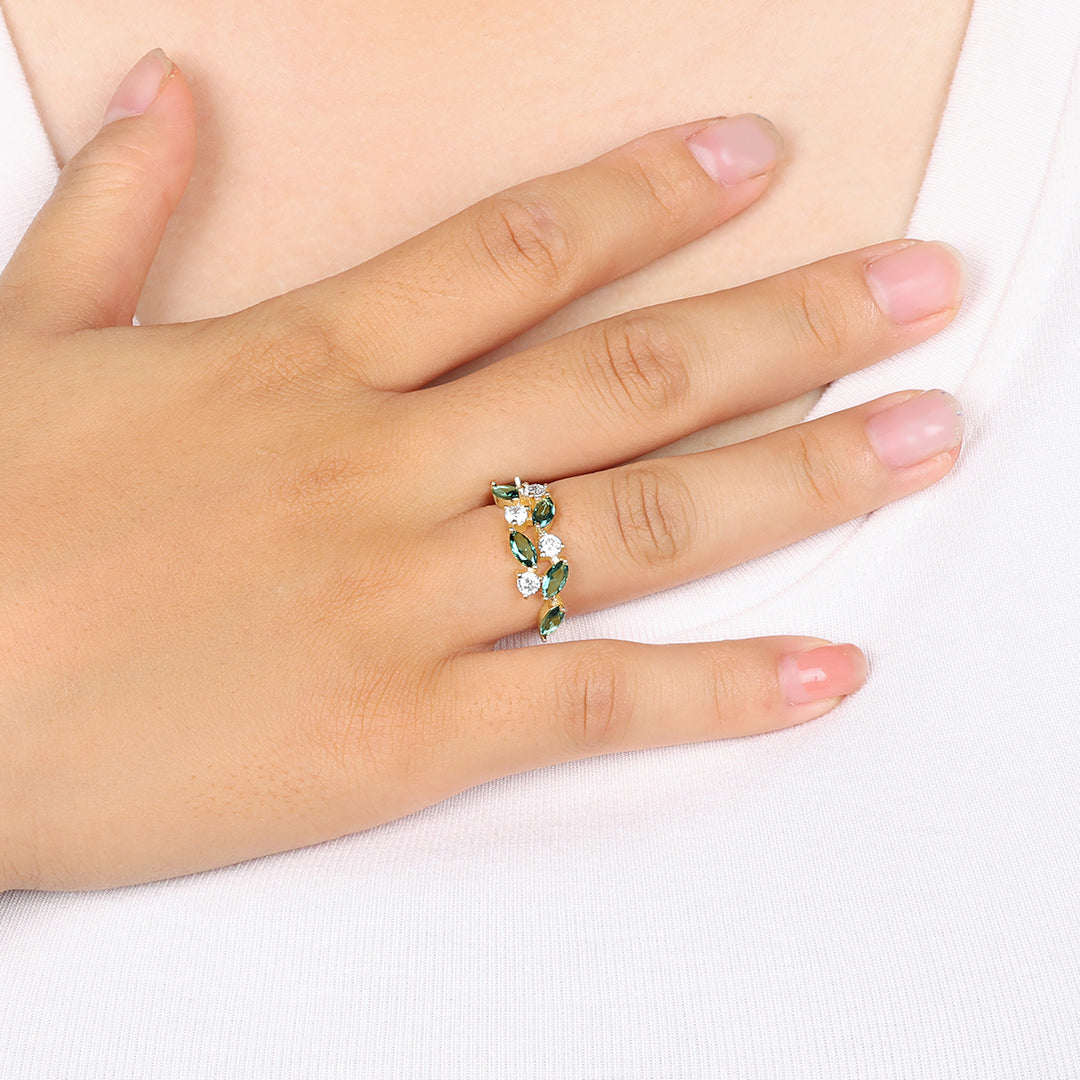 Marquis New Leaf Ring