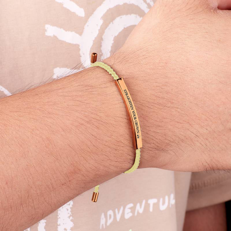 Remember Who You Are and Straighten Your Crown Inspire Bracelet