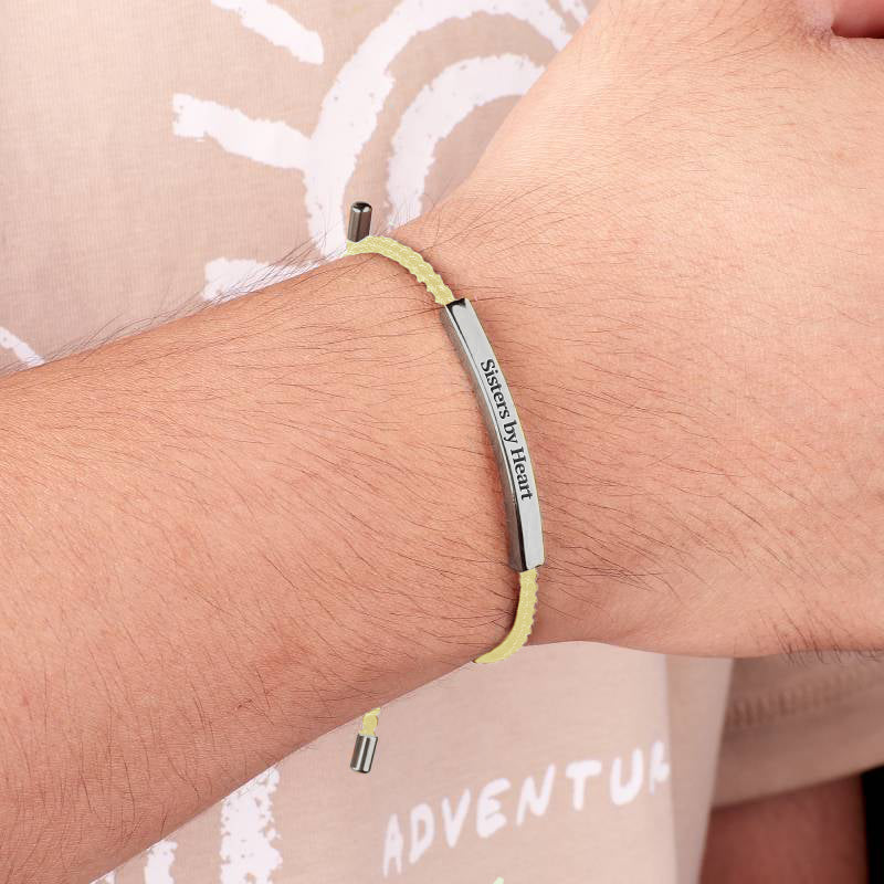 Not Sisters By Blood But Sisters By Heart Inspire Bracelet