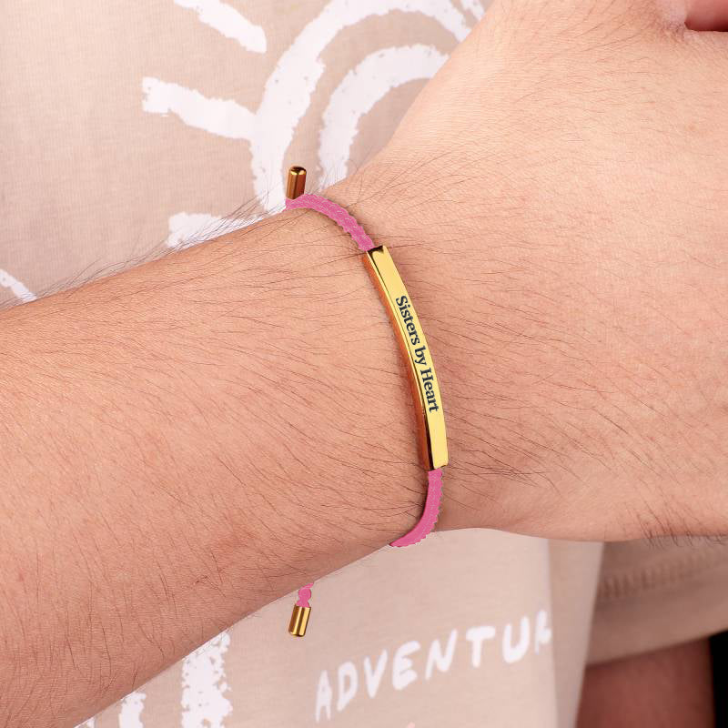 Not Sisters By Blood But Sisters By Heart Inspire Bracelet