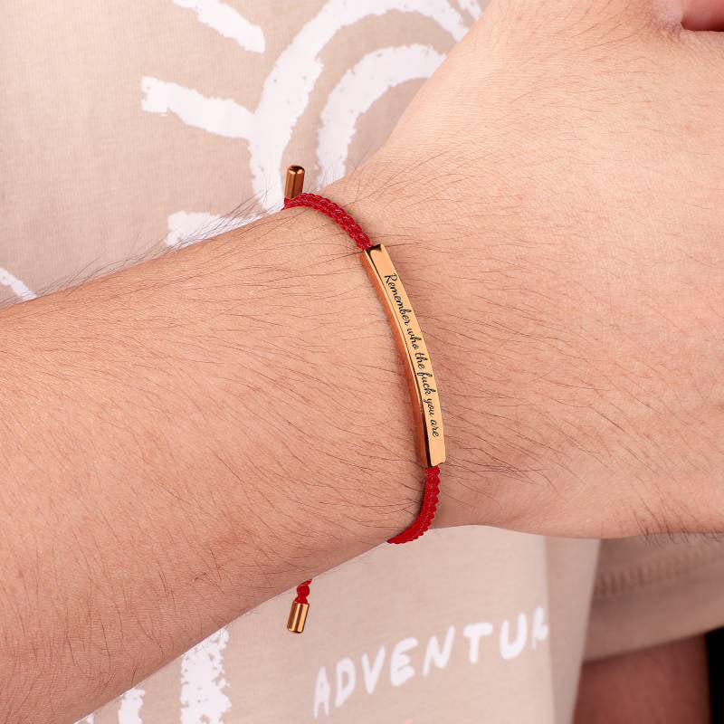 Remember Who the F♥ck You Are Inspire Bracelet
