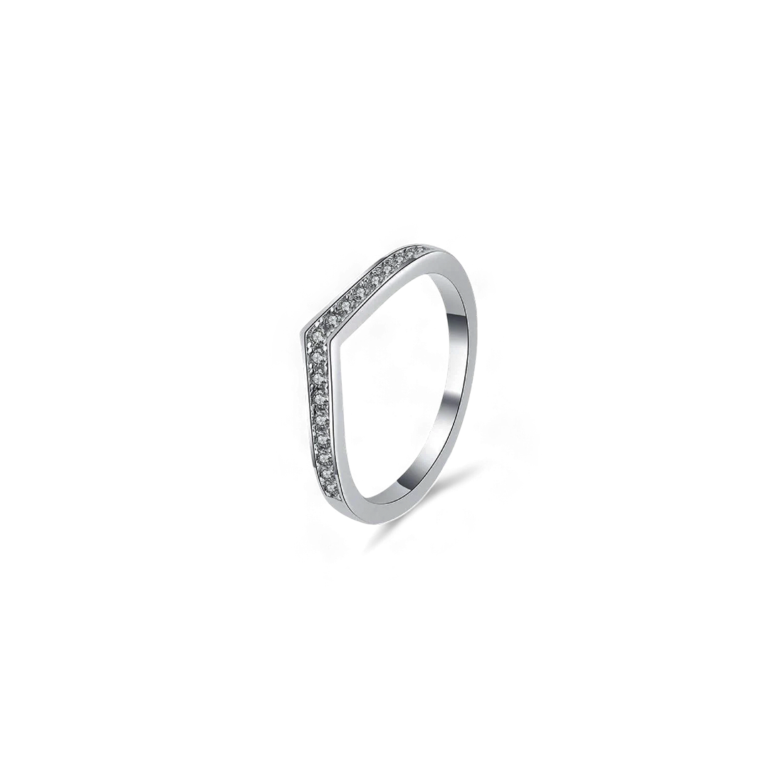 Moissanite Peak Ring