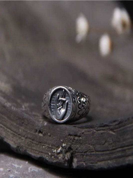 S925 Sterling Silver Vintage Silver Bergamot Orchid Finger Ring, Open Ring - Touch Bling