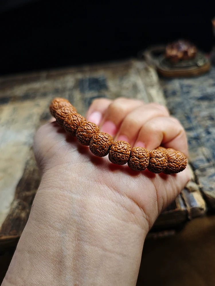 Dragon Scale Pattern Small King Kong Bodhi Bead Bracelet - Touch Bling