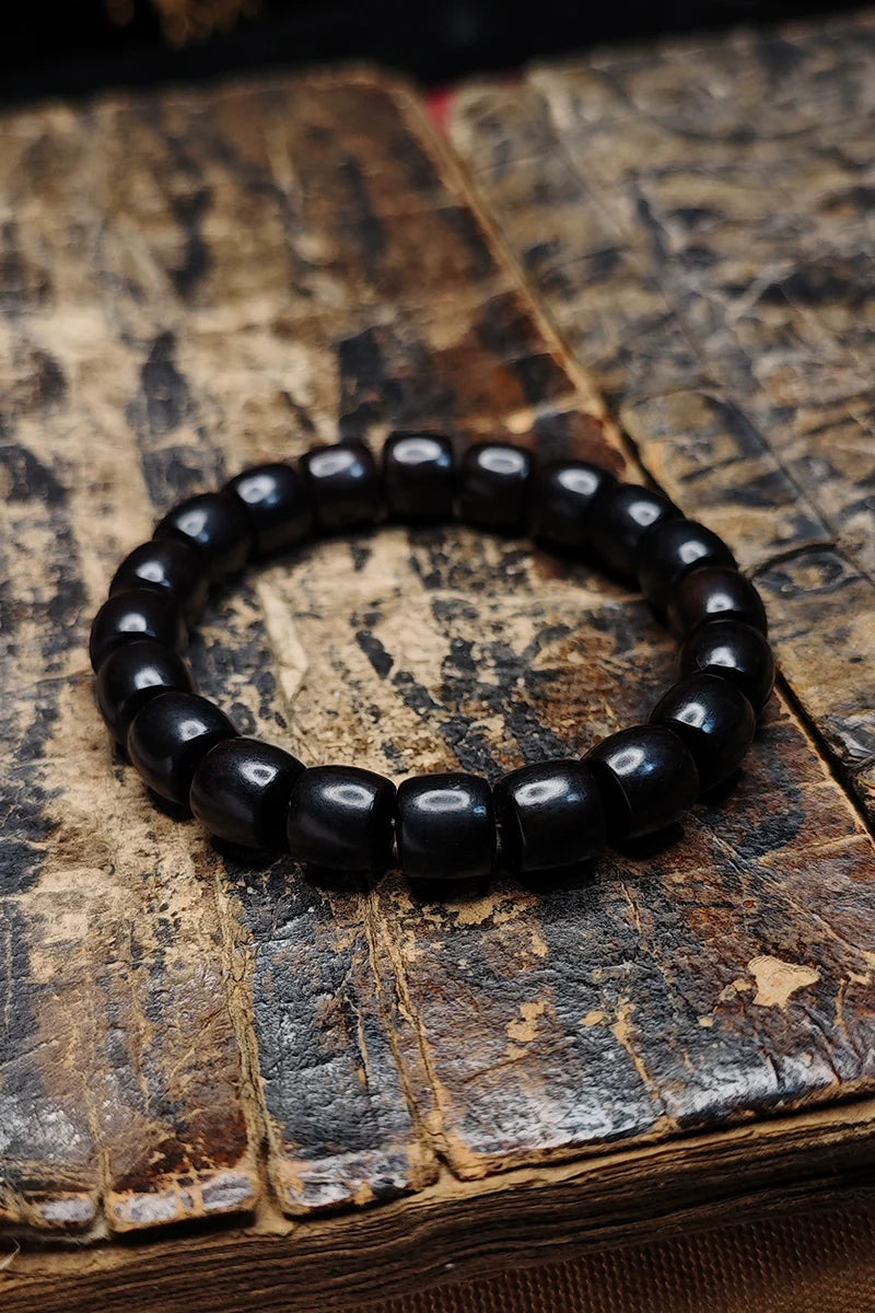Ebony Wooden Beads Meditation Beads Bracelet