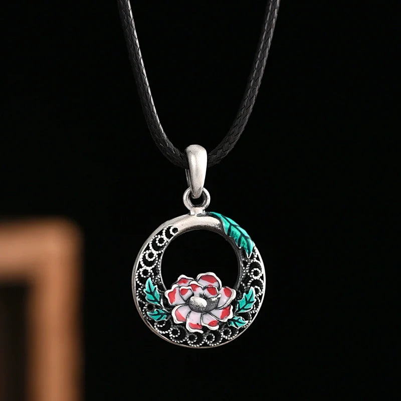 Pure Silver Safety Buckle Pendant