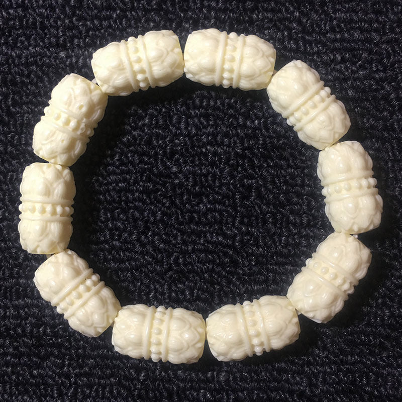 Ivory Nut Finely Carved Bracelets (Various Themes)