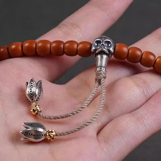 Tibetan-Style Lily of the Valley Disciple Beads, 108-Bead Bracelet Accessories - Touch Bling