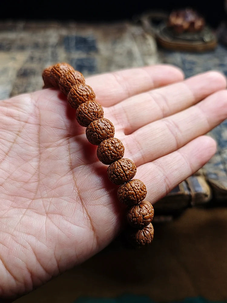 Dragon Scale Pattern Small King Kong Bodhi Bead Bracelet - Touch Bling
