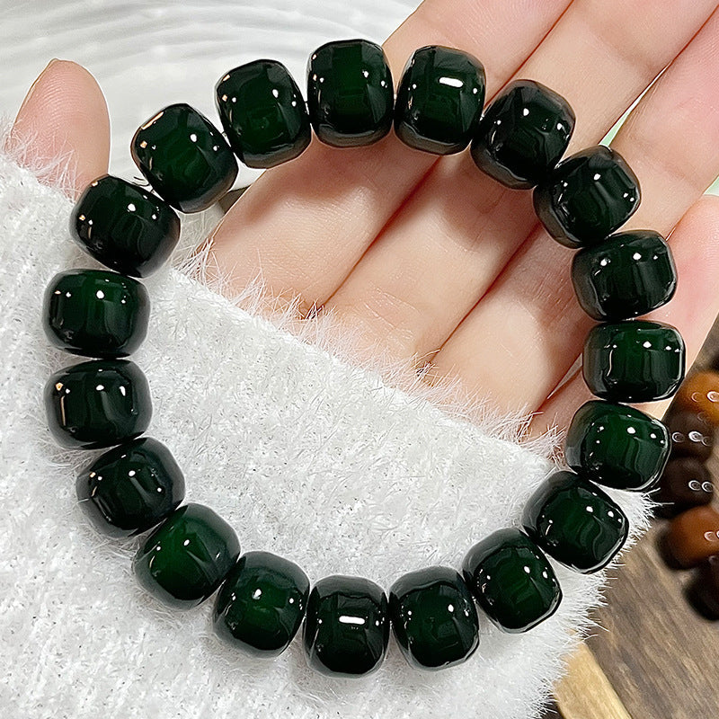 New Bodhi Bracelet with Burger-Shaped Beads (Multiple Colors Available) - Touch Bling