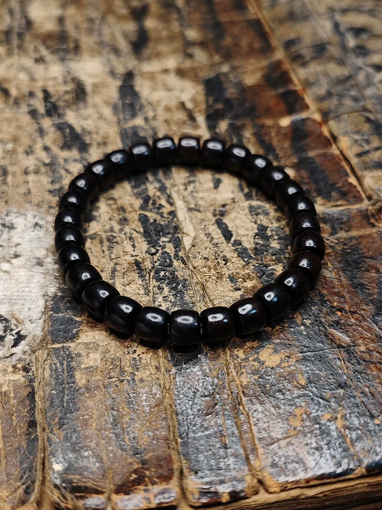 Natural Ebony Beads Meditation Beads Bracelet