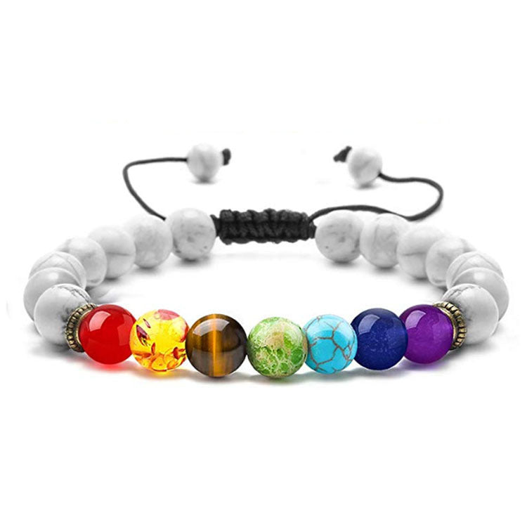 7 Chakra Bracelet Lapis Lazuli Tiger Eye Braided Men Bracelet - Touch Bling