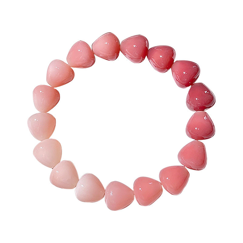Pink Droplet-Shaped Bodhi Bracelet – Multi-Color Options Available - Touch Bling