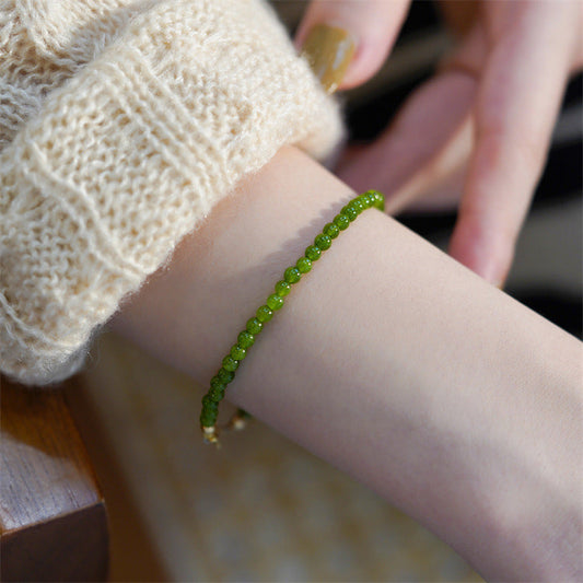 Natural Chalcedony DIY Design Fashionable Women's Bracelet - Touch Bling