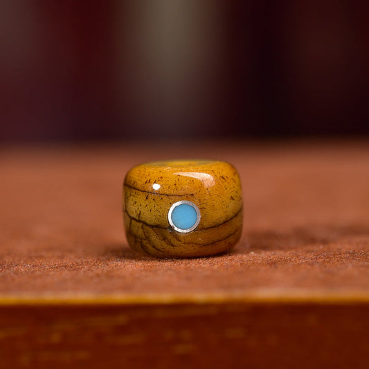 Tibetan Old Material Duobao Inlaid Yak Bone Loose Beads DIY Buddha Bead Jewelry - Touch Bling