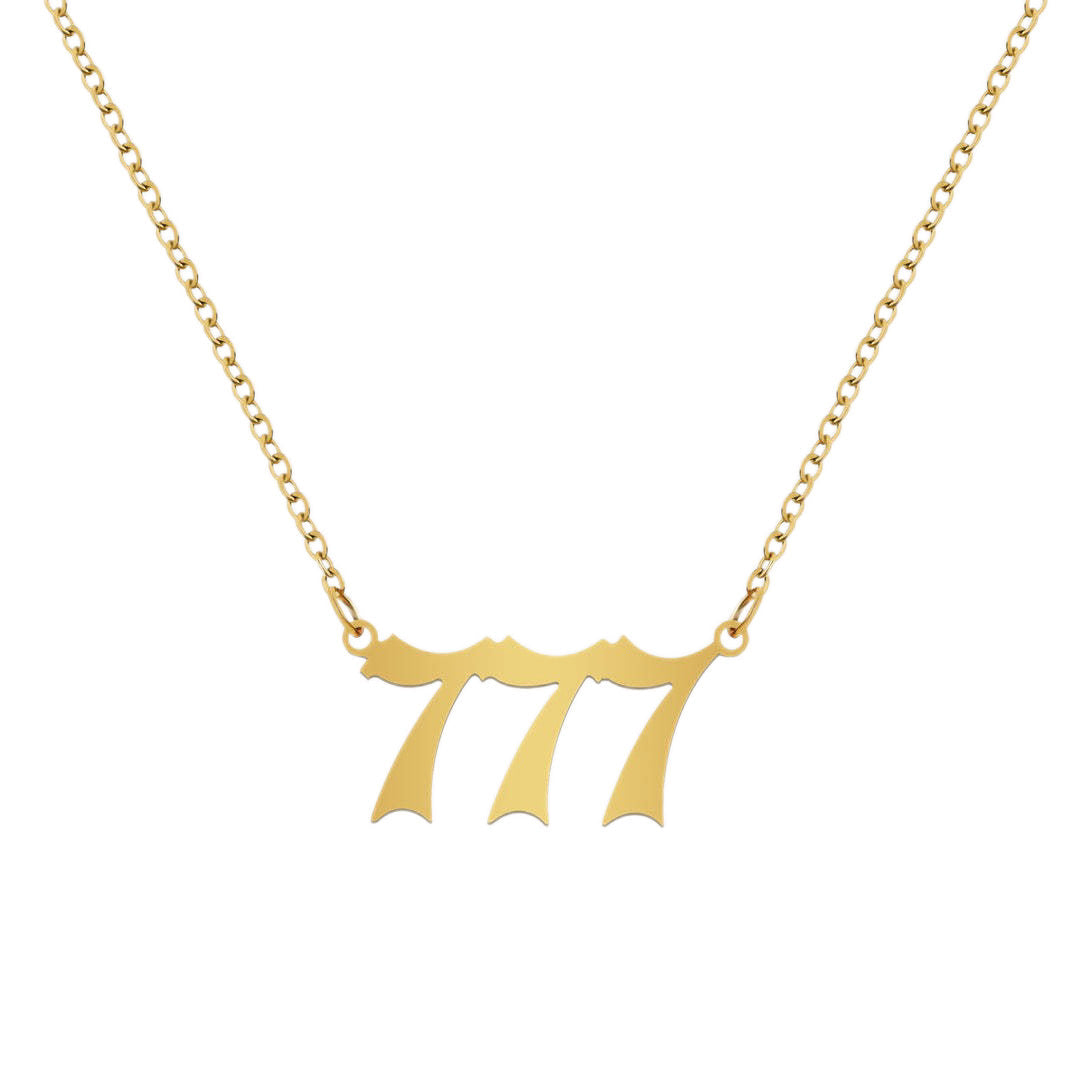Stainless Steel Necklace Angel Number Necklace 111-999 for Women - Touch Bling