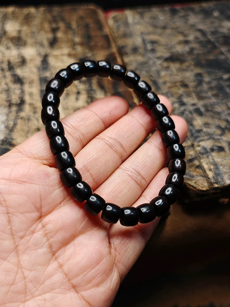 Natural Ebony Beads Meditation Beads Bracelet
