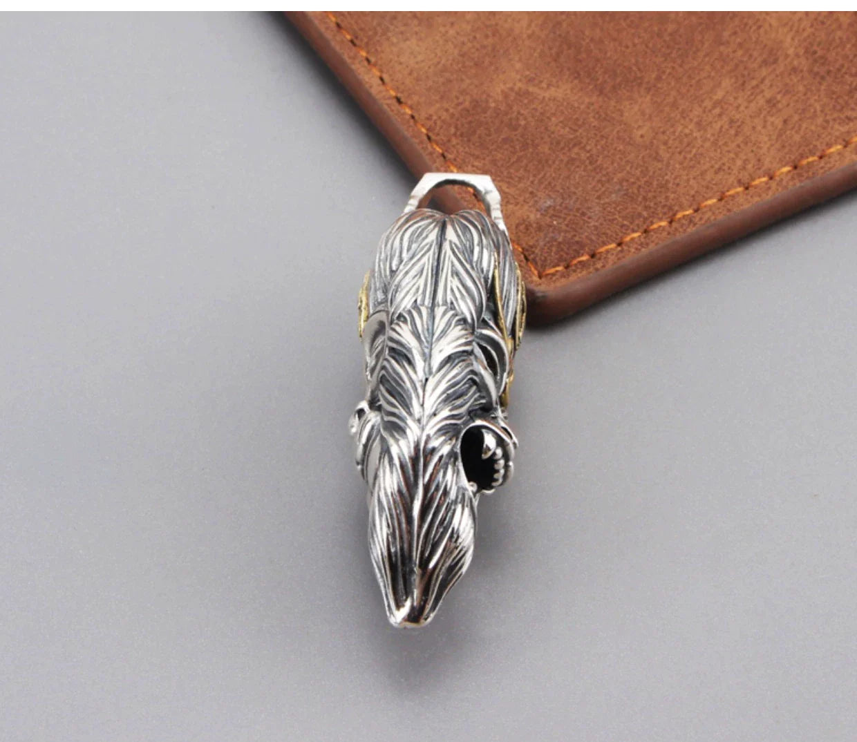 S925 Sterling Silver Sun Wukong Double-Sided Necklace - Buddha and Demon Pendant for Men - Touch Bling